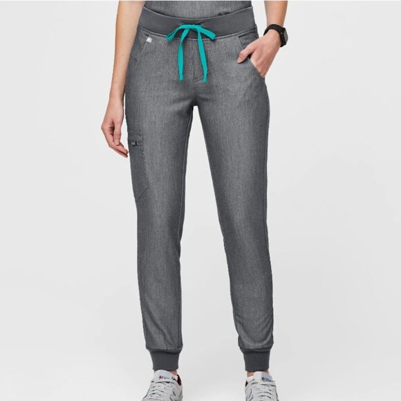 FIGS Women Medium TALL Graphite Zamora Jogger Scrub Pants Hospital Medical Nurse - Picture 1 of 16